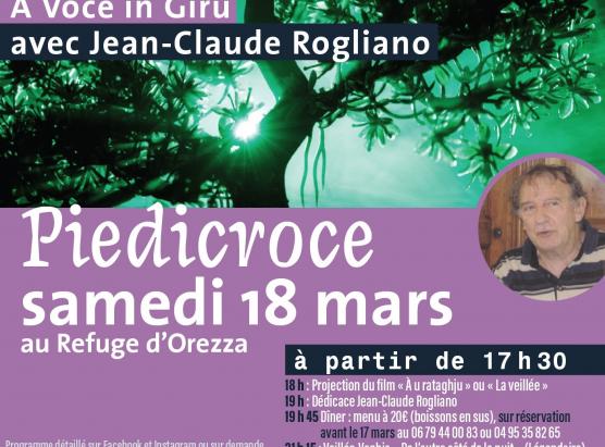  A voce in giru cù Jean-Claude Rogliano sabbatu u 18 di marzu in Pedicroce