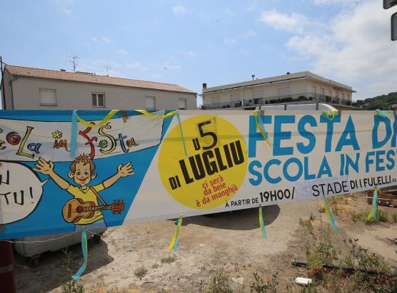 Festa di Scola in festa sabbatu u 5 di lugliu, 7 ore à u campu di ghjocu di I Fulelli