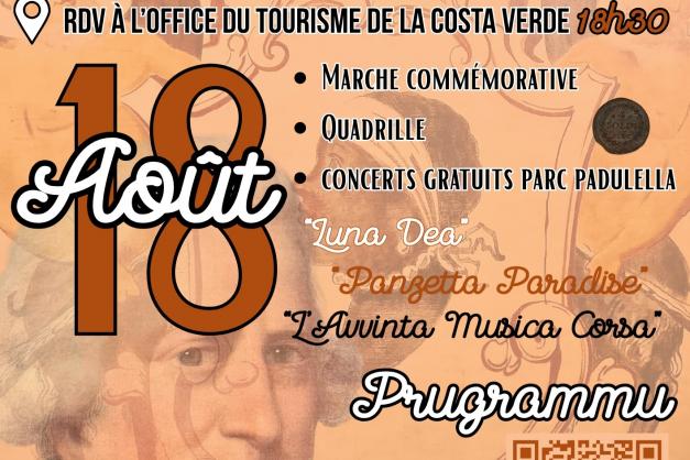 Ghjurnata Pasquale Paoli in Moriani luni u 18 d'aostu