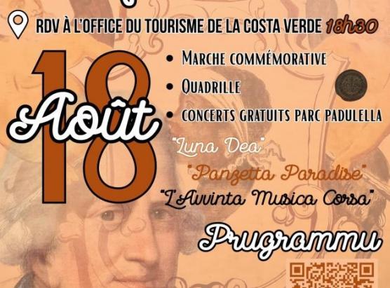 Ghjurnata Pasquale Paoli in Moriani luni u 18 d'aostu 2025