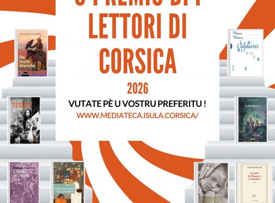 Premiu di i lettori di Corsica 2026 : iscrizzione sin’à u 30 di ghjugnu 2026