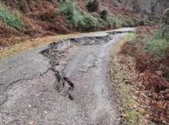 Strada crullata trà Croce è Polverosu