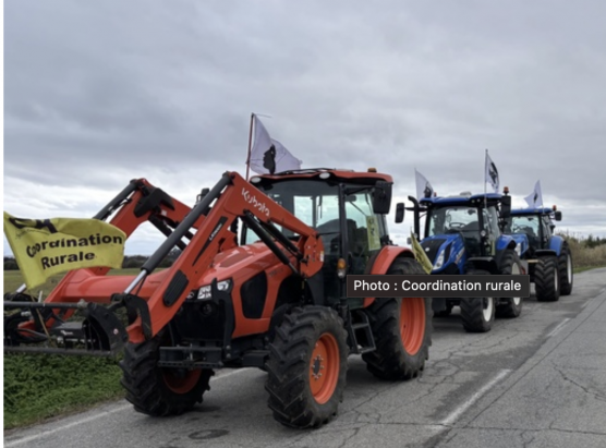 L’agricultori raghjunghjenu u blucchime in Aiacciu