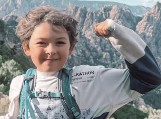 Prova maestra d’un zitellu d’ottu anni nant’à u GR 20