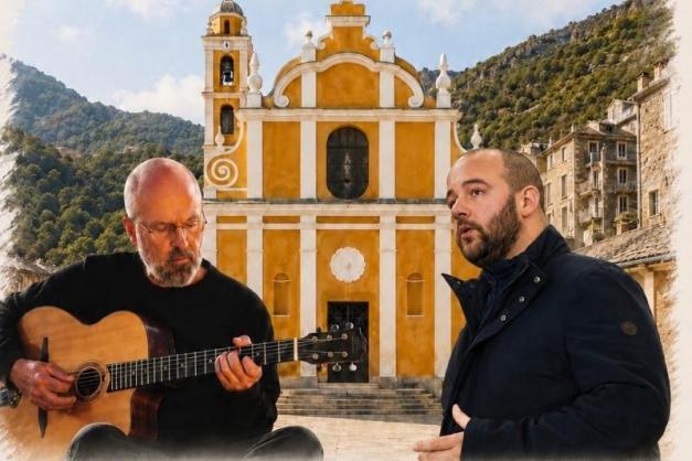 Canzone corse di tempi fà, sabbatu u 4 di lugliu à 7 ore cù Matteo Orsucci è Ceccè Pesce, catedrale Sant'Eramu di Cervioni