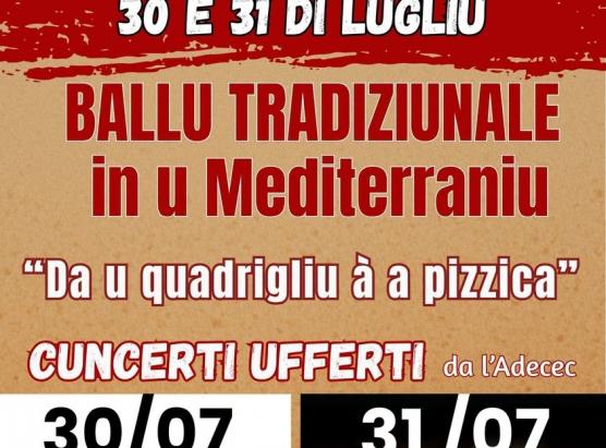 Ghjurnate di l’Adecec i 30 è 31 di lugliu, in Cervioni : « Ballu tradiziunale in u Mediterraniu ».