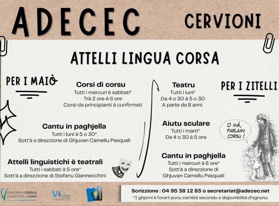 ADECEC : attività lingua corsa