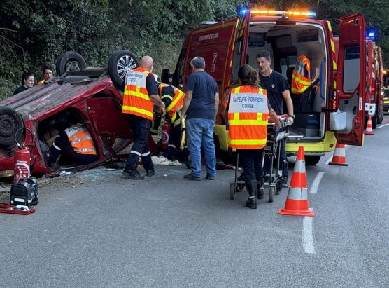 Accidente nant’à a strada di Cervioni