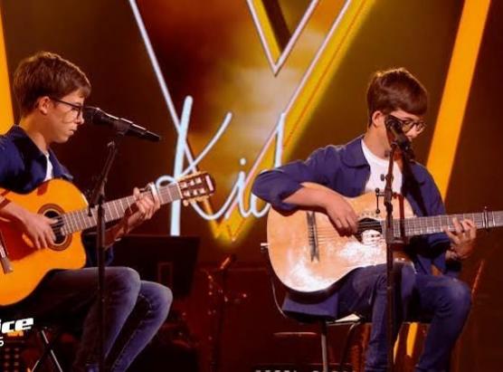 Ange è Francescu à l’emissione The Voice Kids