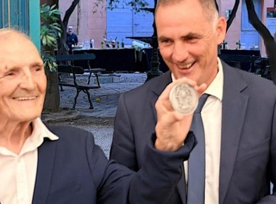 Hubert Tempête hà ricevutu a medaglia di Bastia