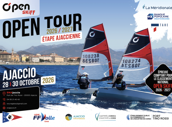 Tappa di l’Open skiff Tour in a cala d’Aiacciu