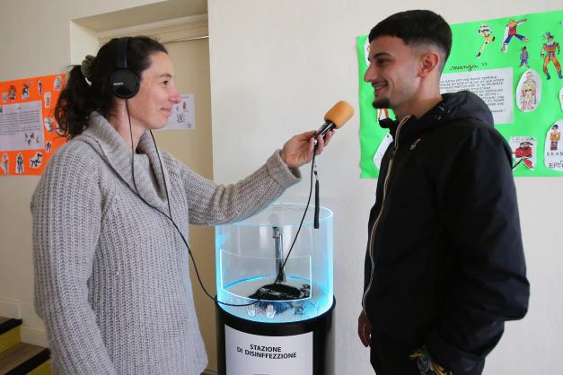 Podcast Novu Mondu installe un composteur de cantine à l'école de San Nicolao - mars 2023